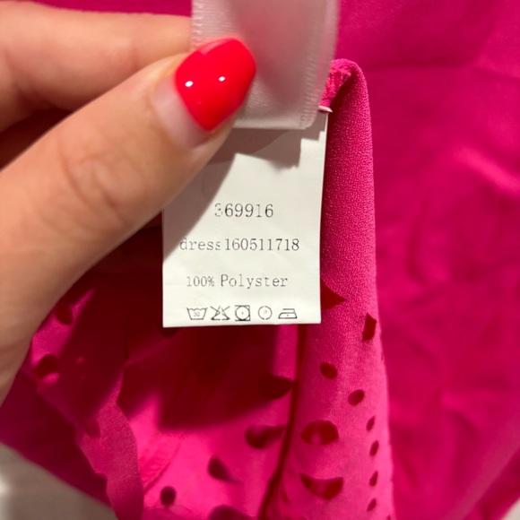 SHEIN Women’s Pink Flowy Floral Cut Out Tee T Shirt Dress - size S - Picture 6 of 6